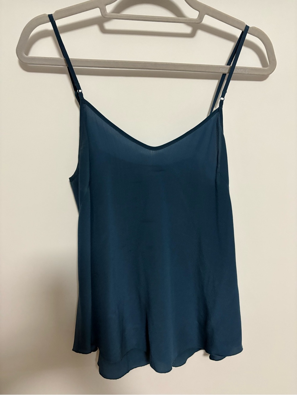 Aritzia Wilfred 100% Silk Camisole in Teal Blue